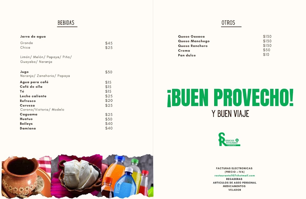 RESTAURANT EL 107 Menu - Image 2